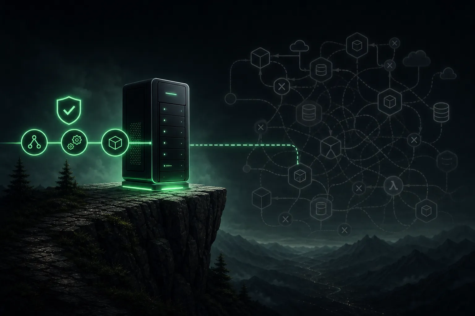 A clean repeatable deployment path into simple owned infrastructure